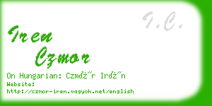 iren czmor business card